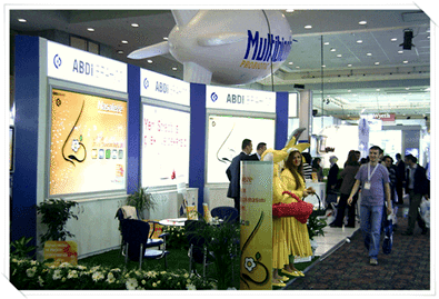 Fuar Organizasyonu Stand tasarımı ses sistemi