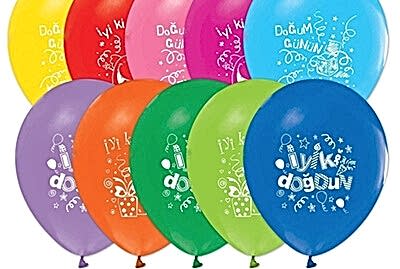 1 Yaş doğum Günü baskılı balon
