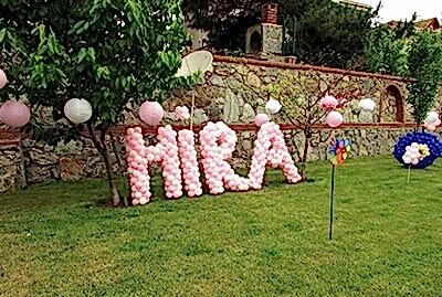 Davet Organizasyon Balon Süsleme Kapı Takı Papatya Balon Ayaklı Balon