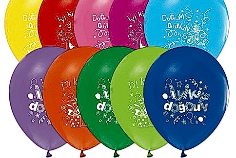 Doğum günü Baskılı Balon