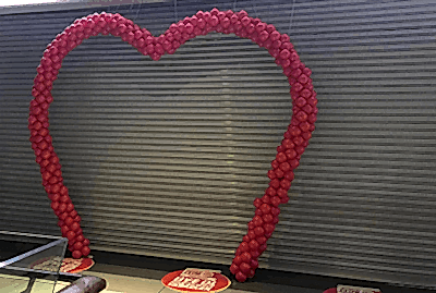 Sevgililer Günü Kalp Balon Dekor
