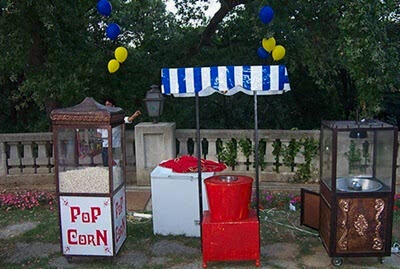 Şirket Yemeği Sokak satıcıları Pop Corn Pamuk Helva